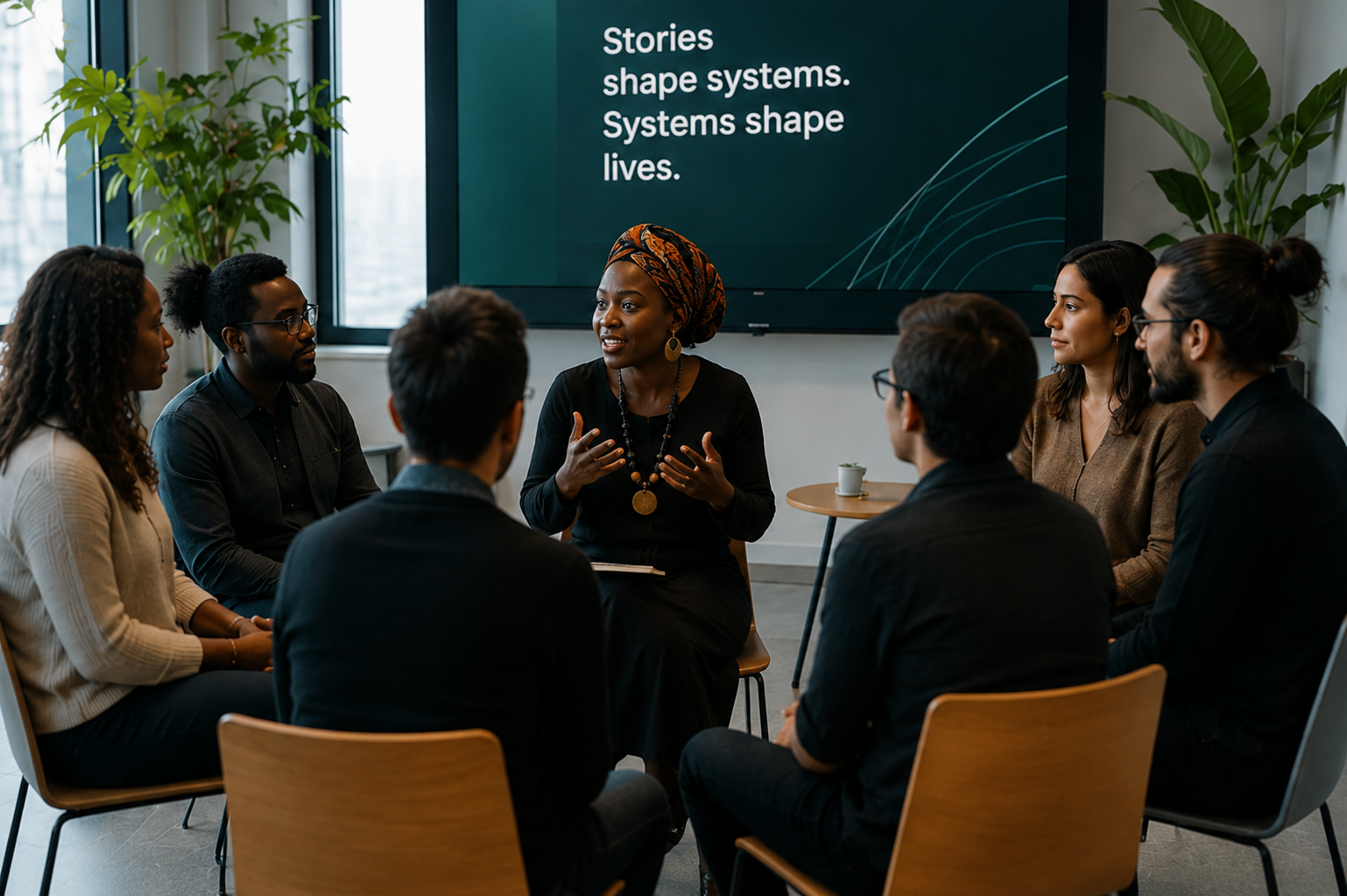 Transforming systems through storywork